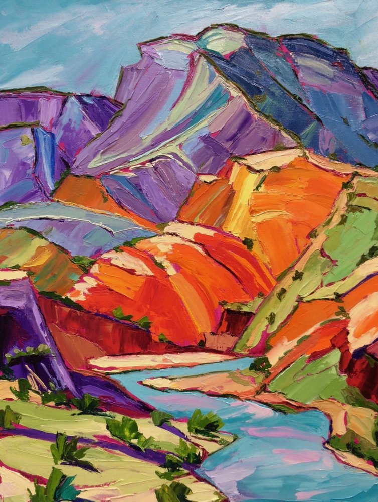 Den livfulla Canyon River av Maxine Shore