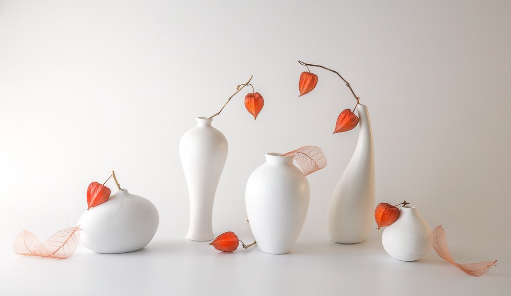 Stilleben med orange physalis av May G