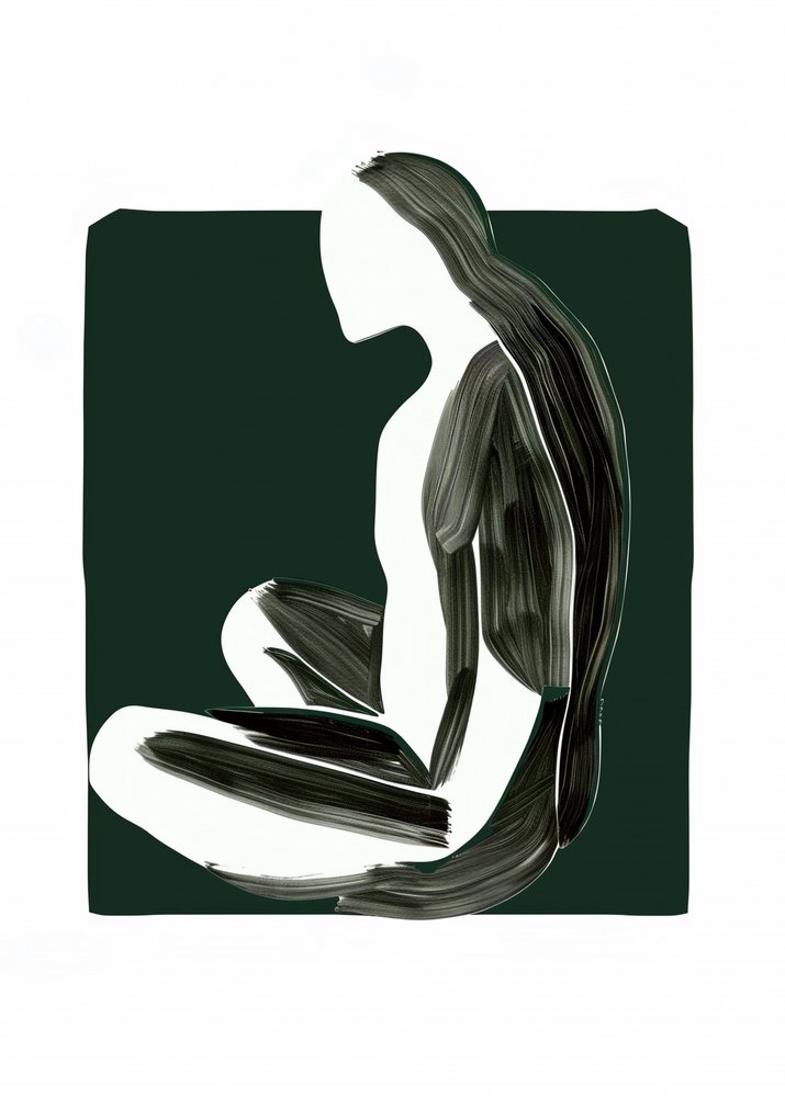 Tyst sittande figur av May Hilma