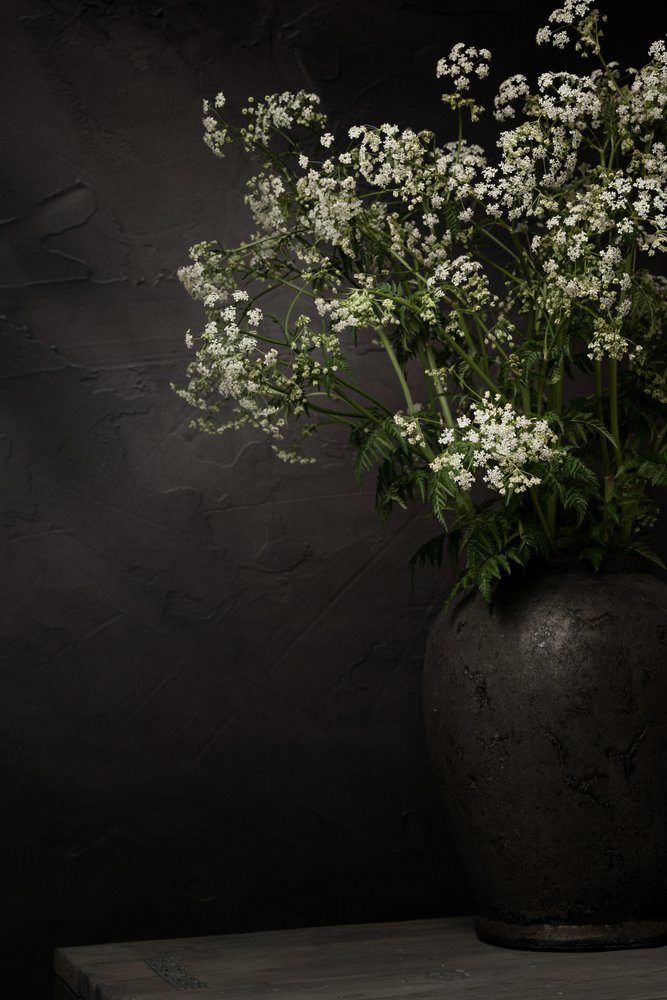 Stilleben med vita vildblommor av Mayra Pama