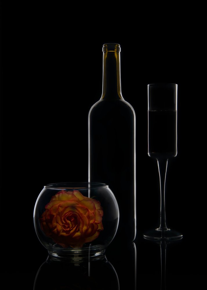 Elegant vin och ros av Ming Chen