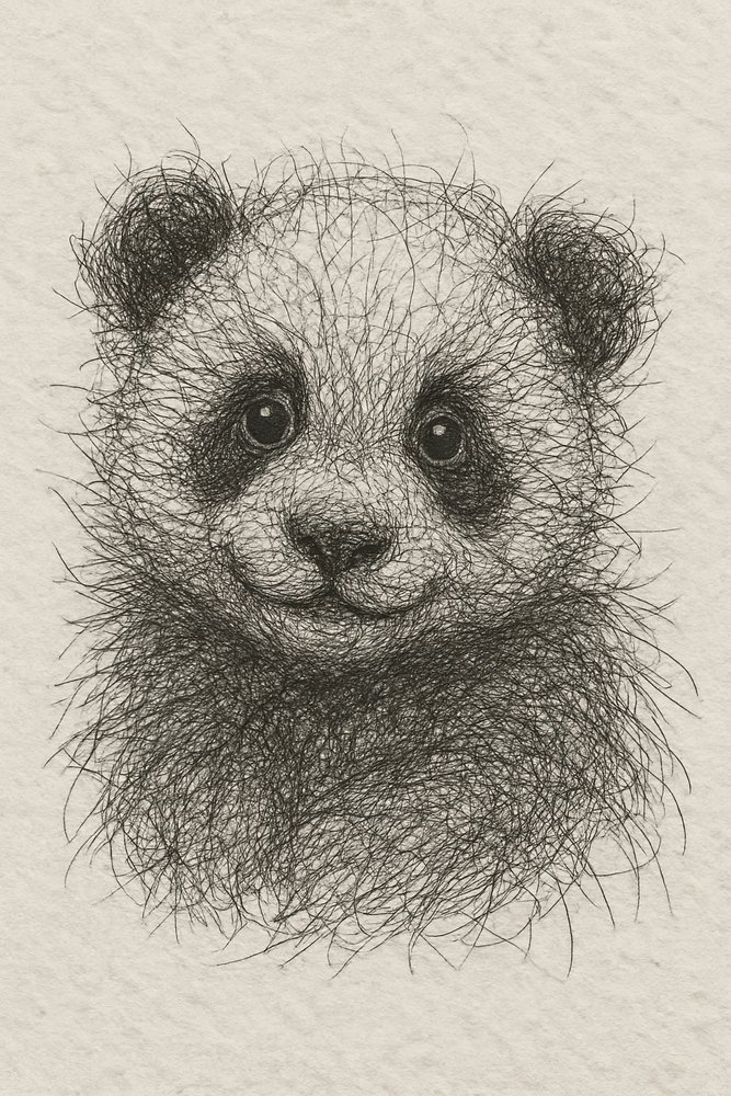 Den fluffiga pandabebisen av Natalie Bruns