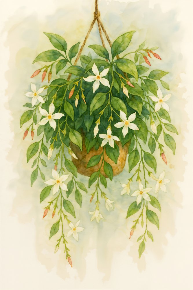 Hängande jasminblommor av Natalie Bruns