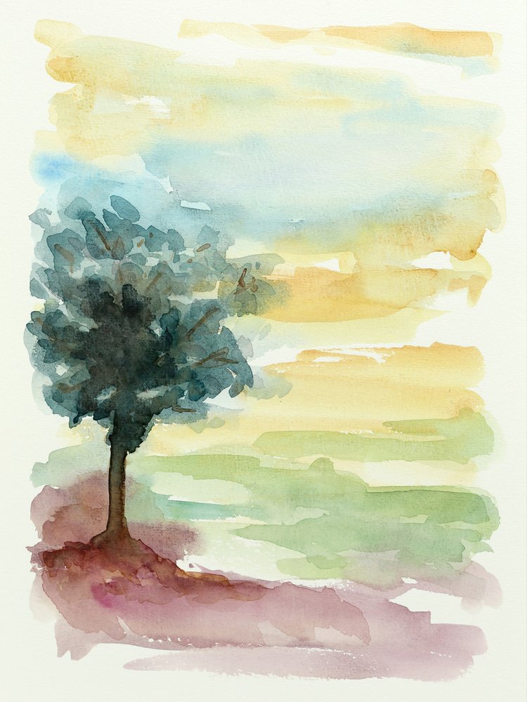 Solnedgång i Lone Tree av Natalie Bruns