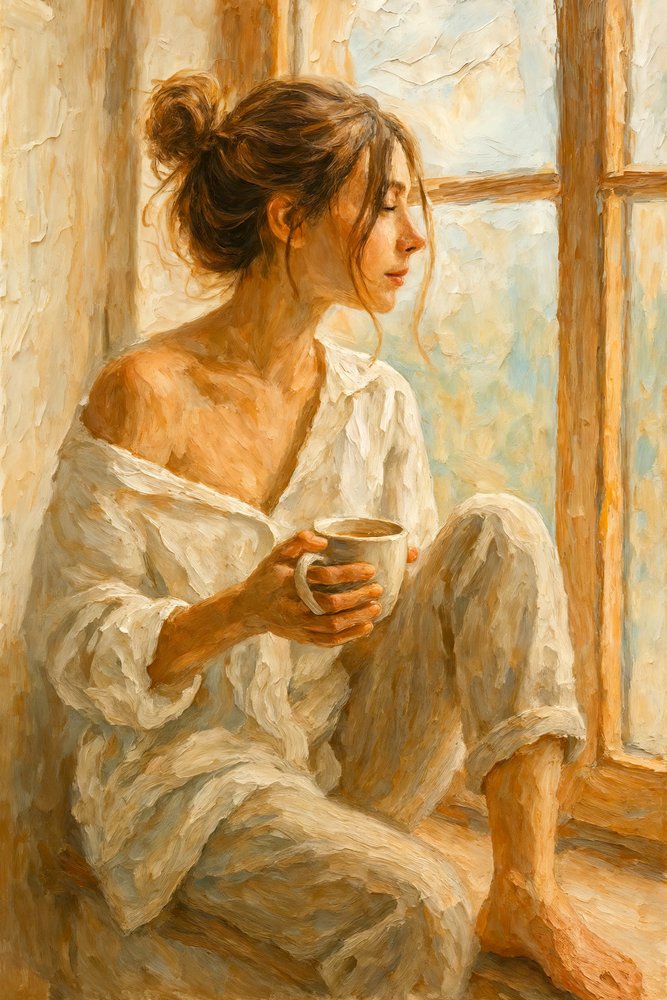 En lugn morgonkaffe av Natalie Bruns