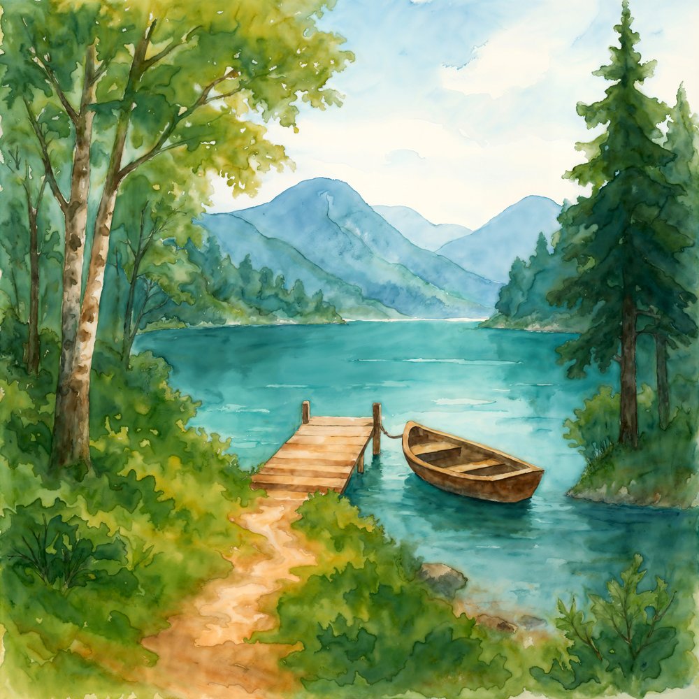Den fridfulla bergsjön av Natalie Bruns