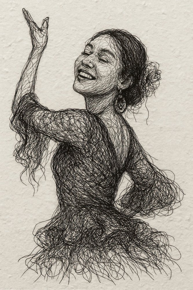 Den leende flamencodansaren av Natalie Bruns