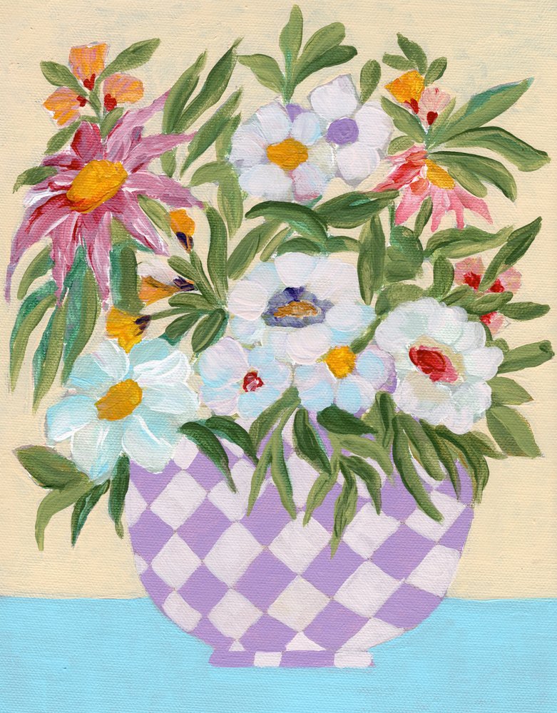 En glad blomsterbukett av Nikita Jariwala