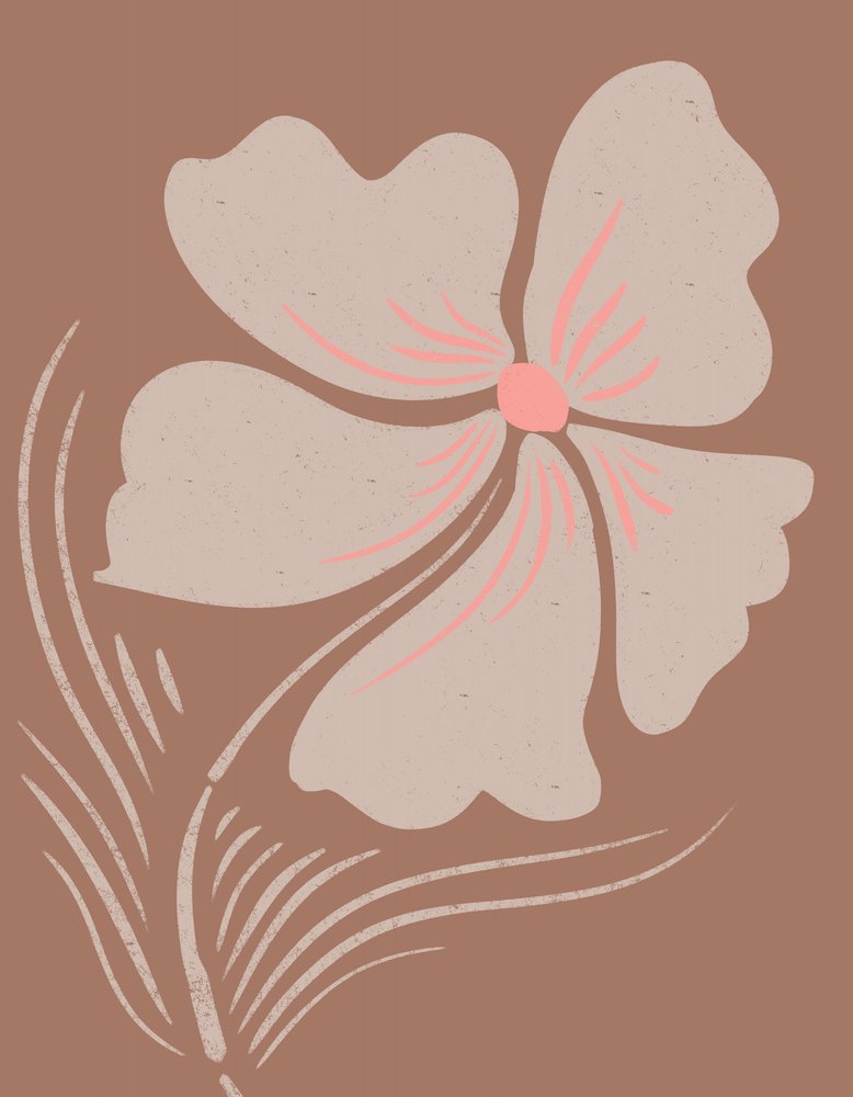 Jordnära boho-blomster av Nikita Jariwala