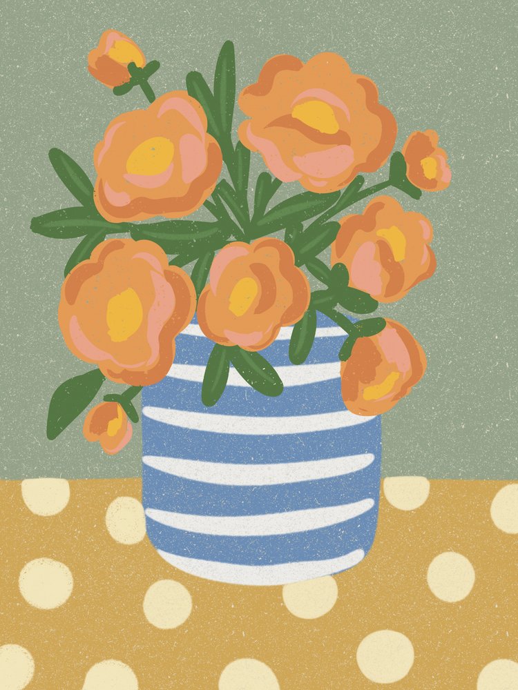 Stilleben med apelsinblommor av Nikita Jariwala