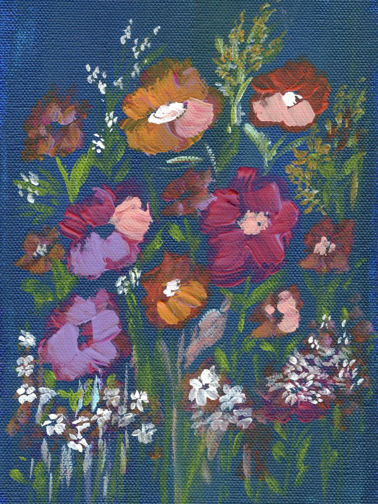 En färgsprakande blomsterbukett av Nikita Jariwala