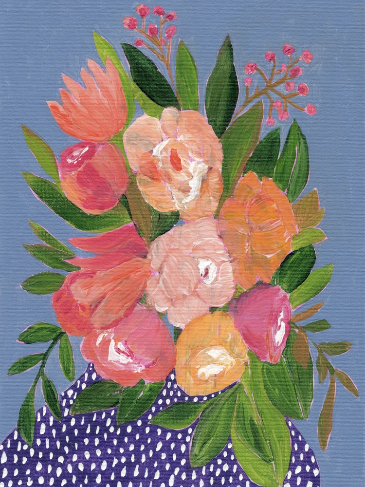 En färgsprakande blomsterbukett av Nikita Jariwala