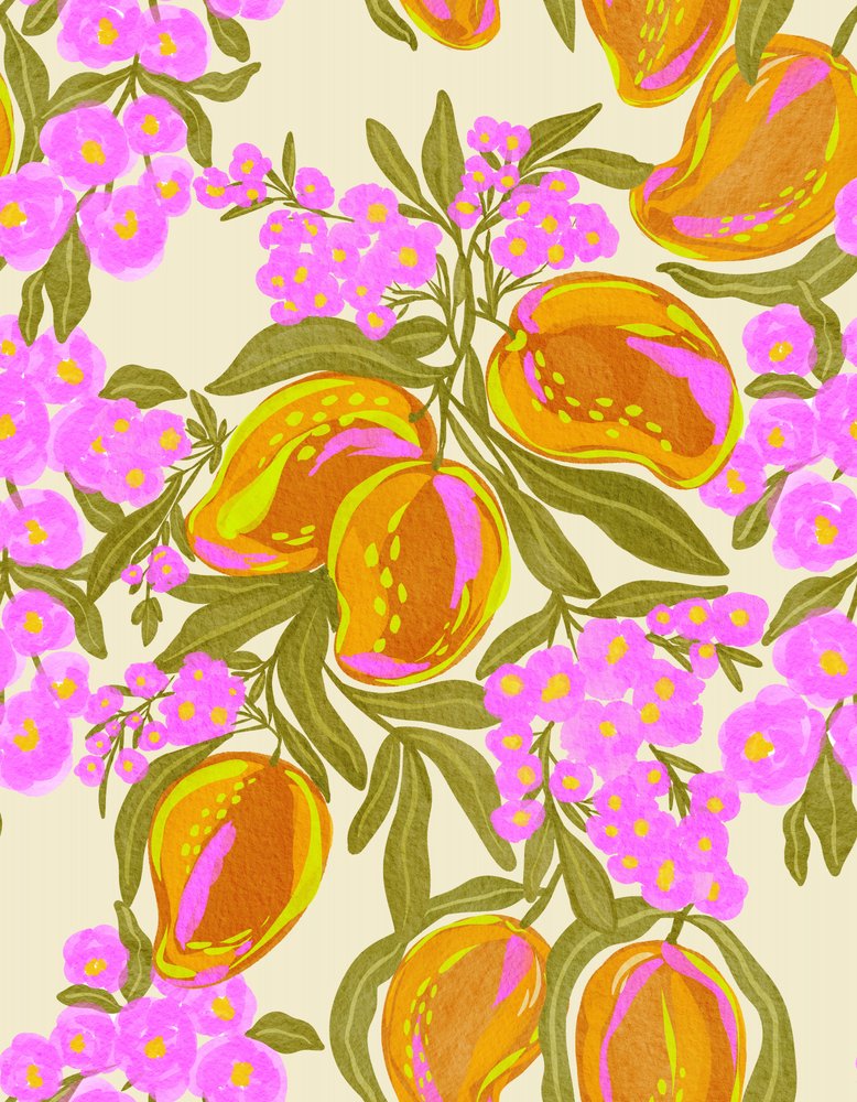 Färgsprakande mangoblommor av Nikita Jariwala