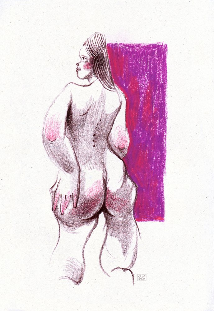 Feminine Form Lila av Olga Skomorokhova