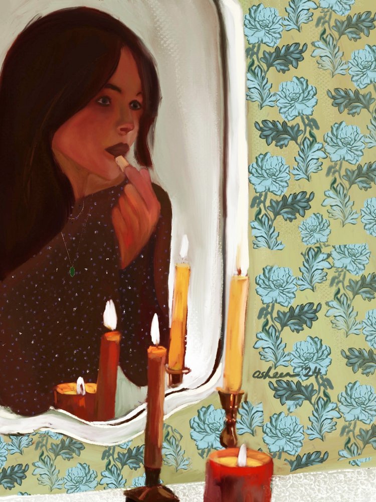 Mjuk reflektion av levande ljus av Osheensgallery