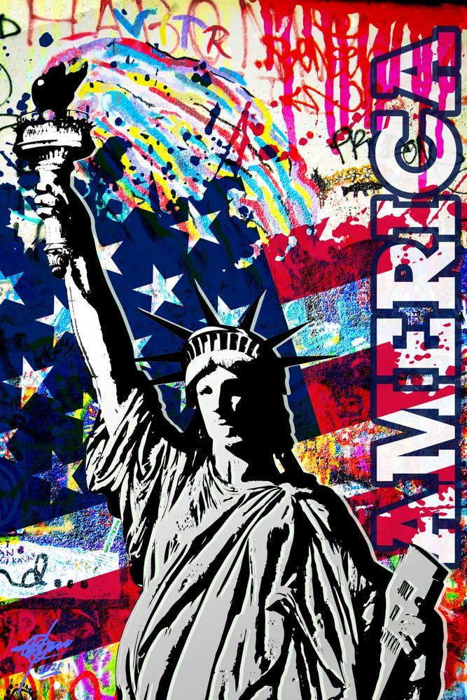 American Liberty Graffiti av Osvaldo Russo