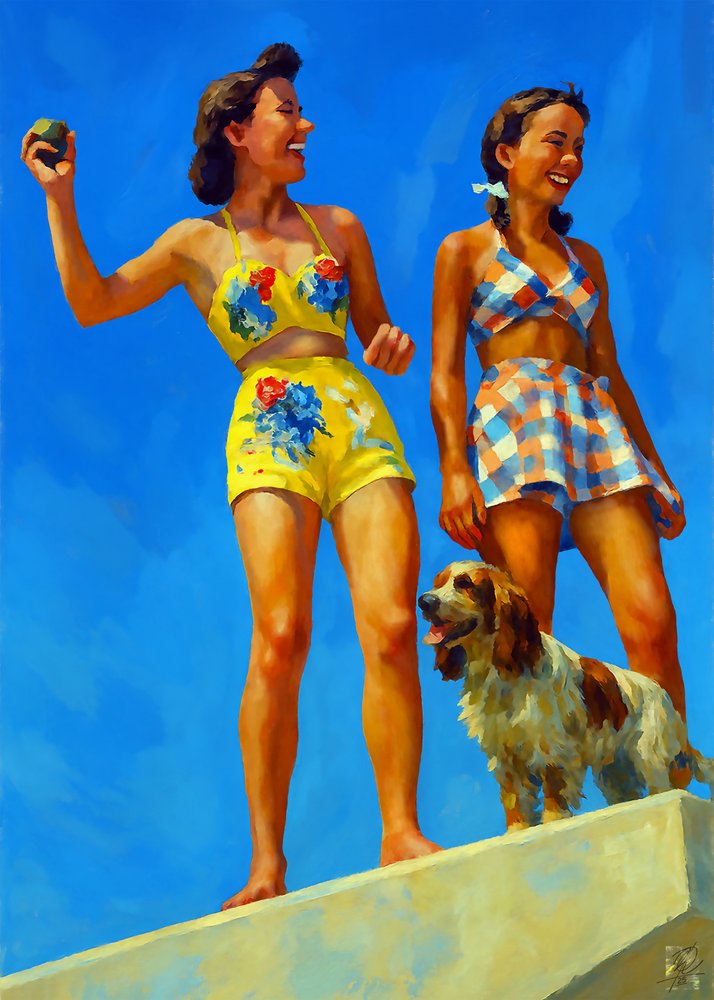 Retro-sommarleenden av Osvaldo Russo