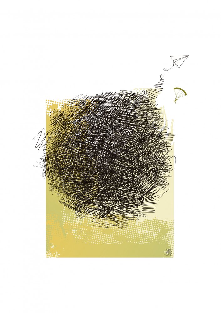 Scribble Flight Escape av Osvaldo Russo