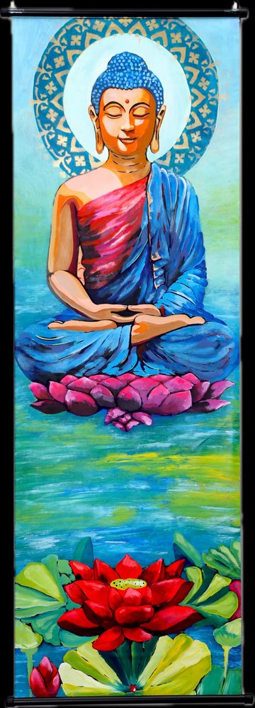 Den fridfulla Buddha-lotusen av Poonam Choudhary