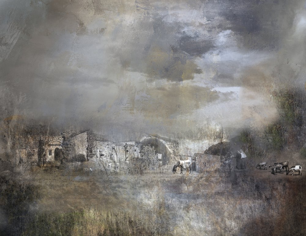 Gammal by under molnen av Rachel Pansky