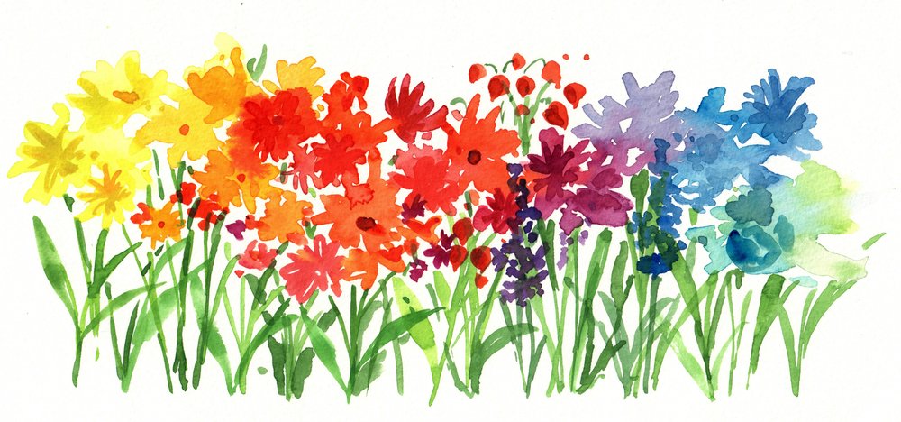 Regnbågsblommor av Renate Holzner