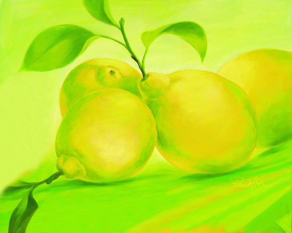 Ljusa gröna citroner av Renate Holzner