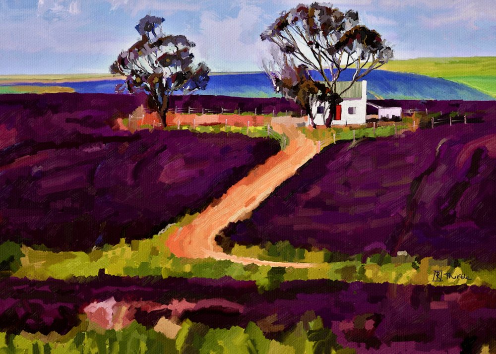 Purple Fields bondgård av Robert Thirtle