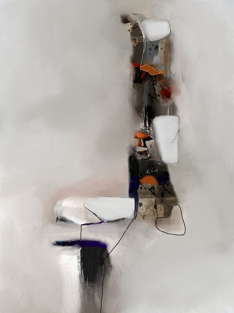 Modern abstrakt komposition av Roberto Moro