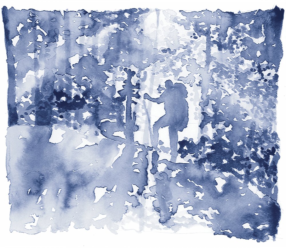 Blue Forest-vandraren av RodMacIver