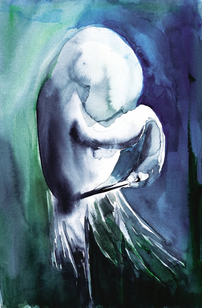 Eterisk blå figur av RodMacIver
