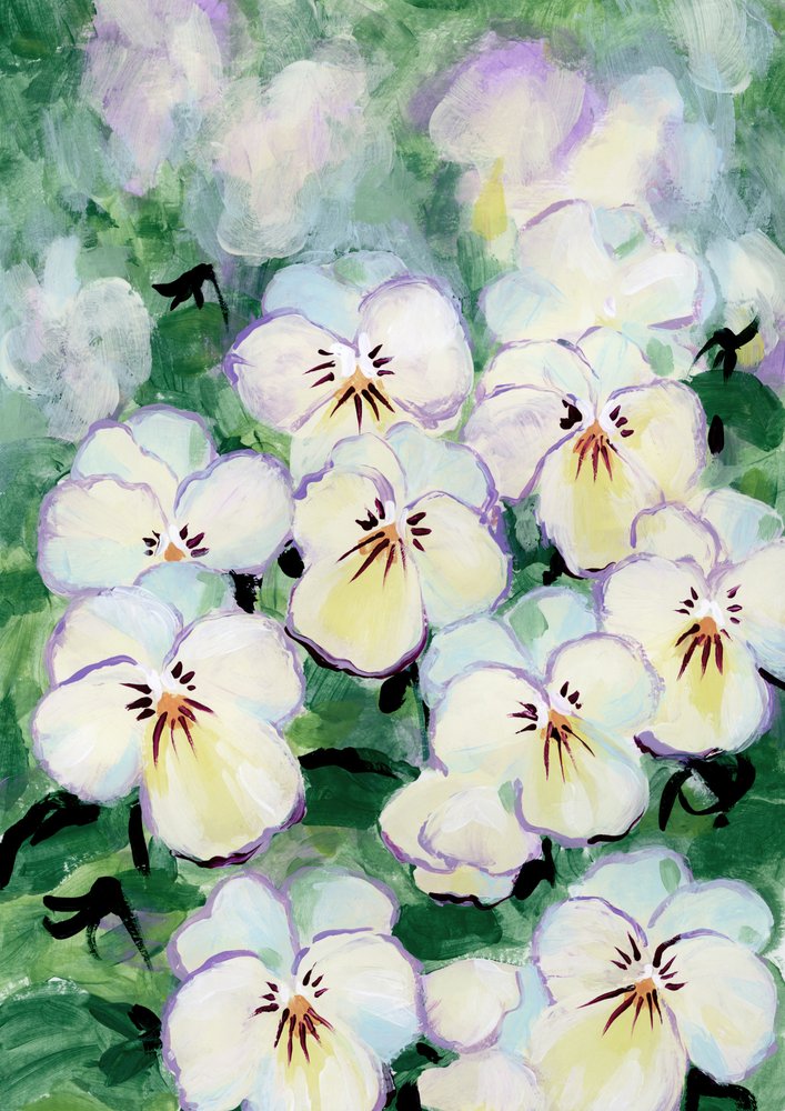 Ömtåliga penséblommor av Rosana Laiz Blursbyai