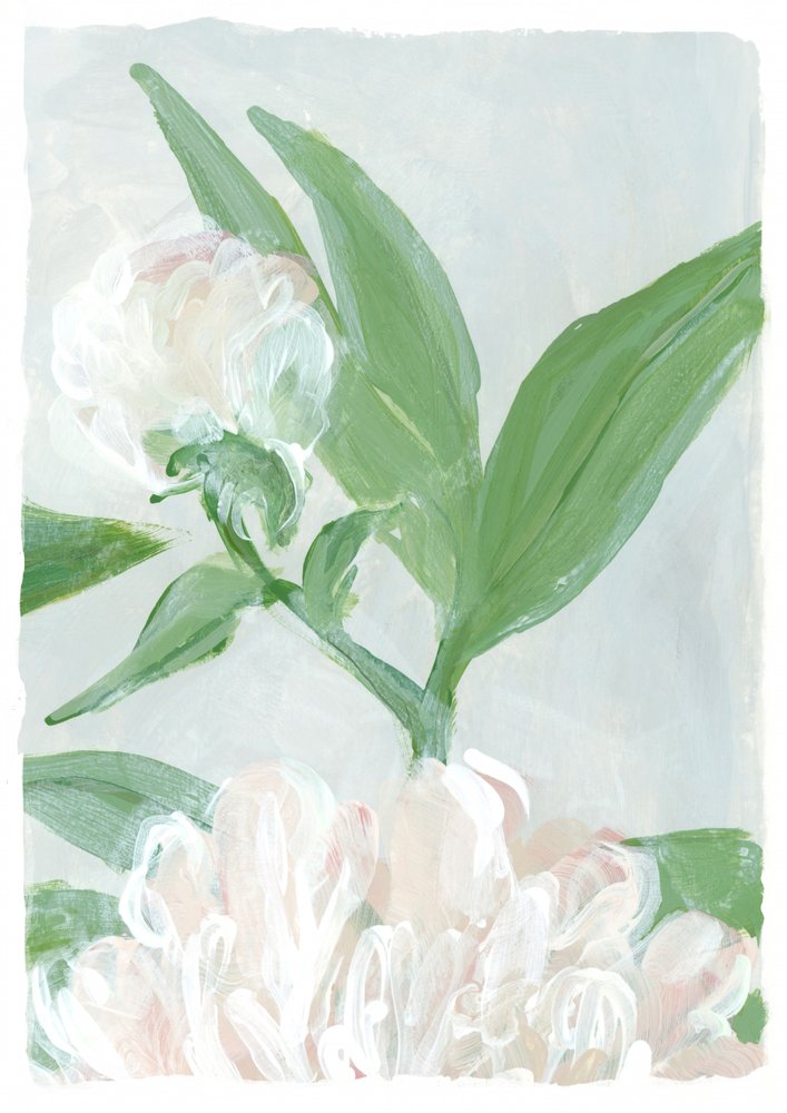 Mjuka pionblommor av Rosana Laiz Blursbyai