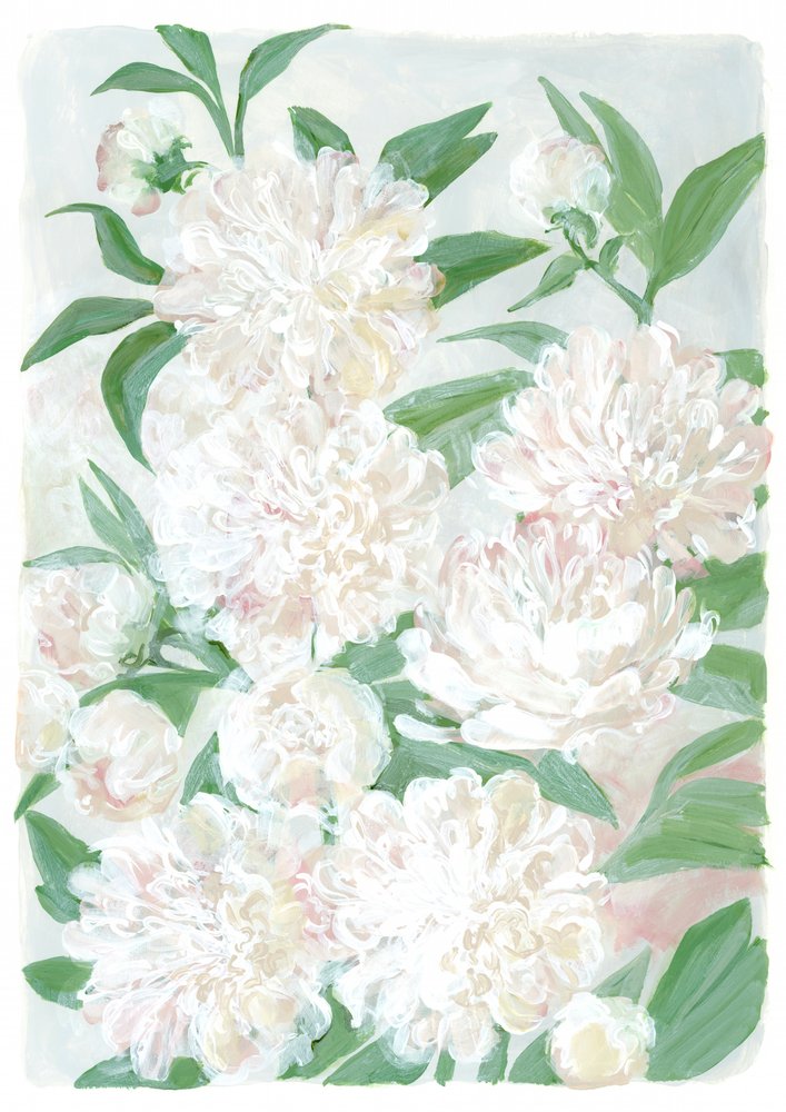 Mjuka pionblommor av Rosana Laiz Blursbyai