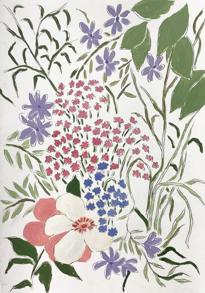 Färgglada trädgårdsblommor av Rushati Chowdhury