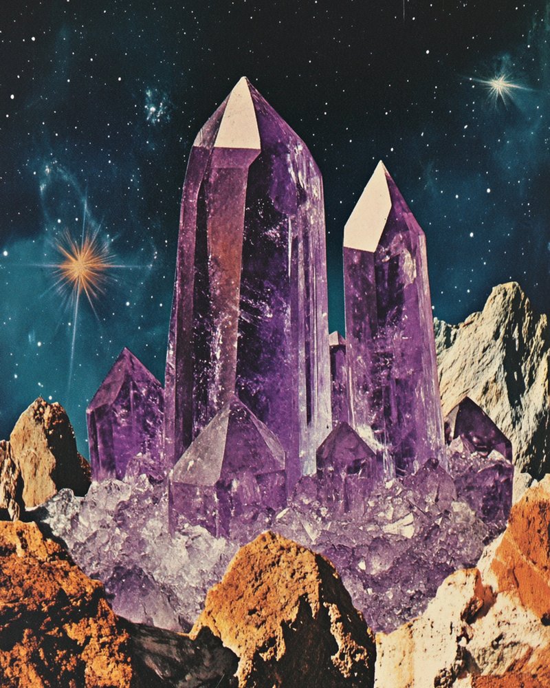 Ametist – Kosmiskt landskap av Samantha Hearn