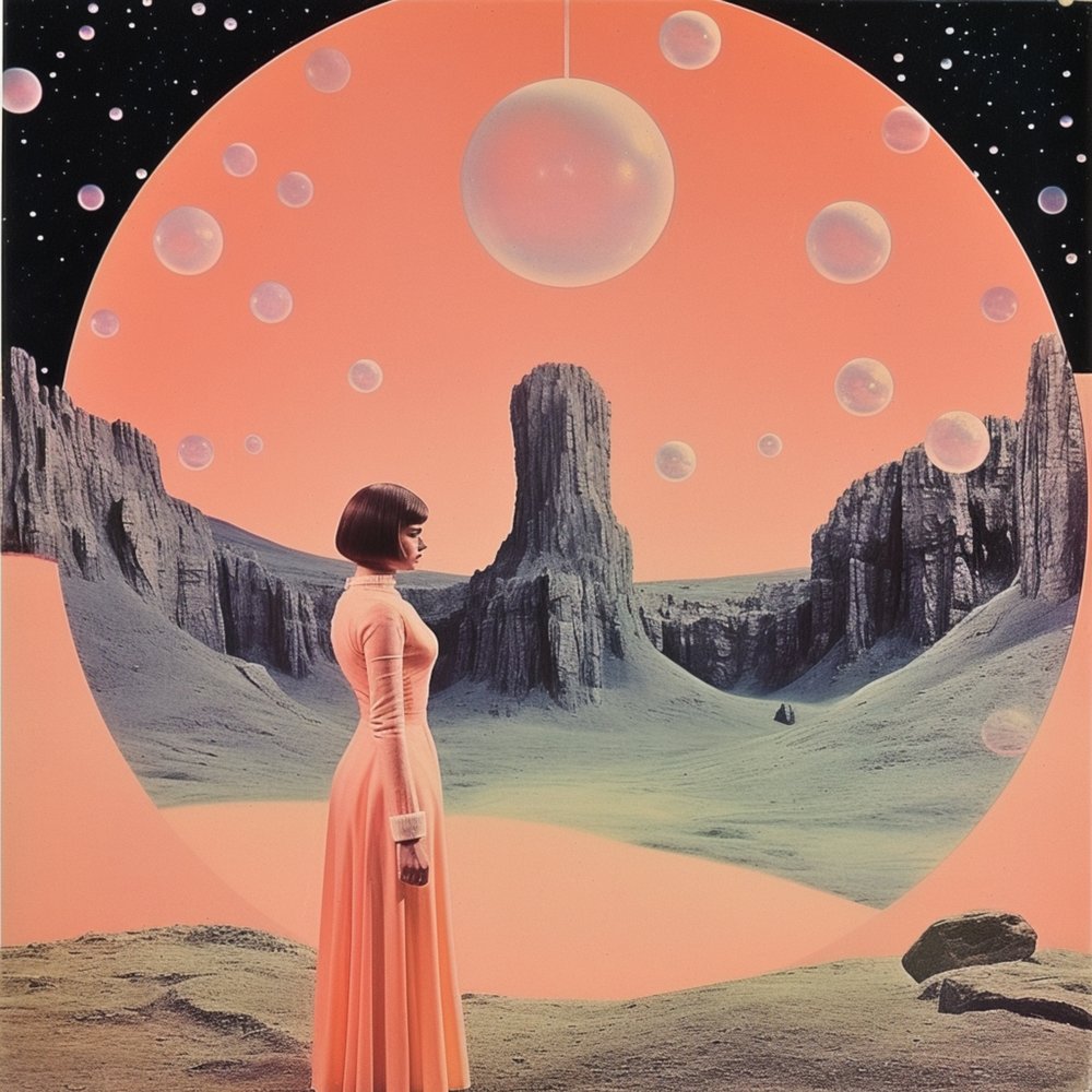 Elegant kvinna – utomjordisk himmel av Samantha Hearn