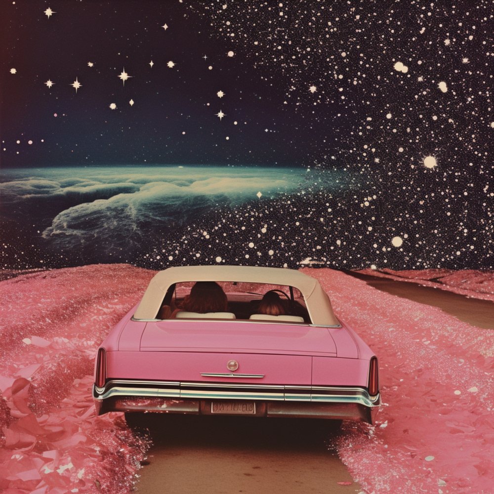 Pink Convertible Space Drive av Samantha Hearn