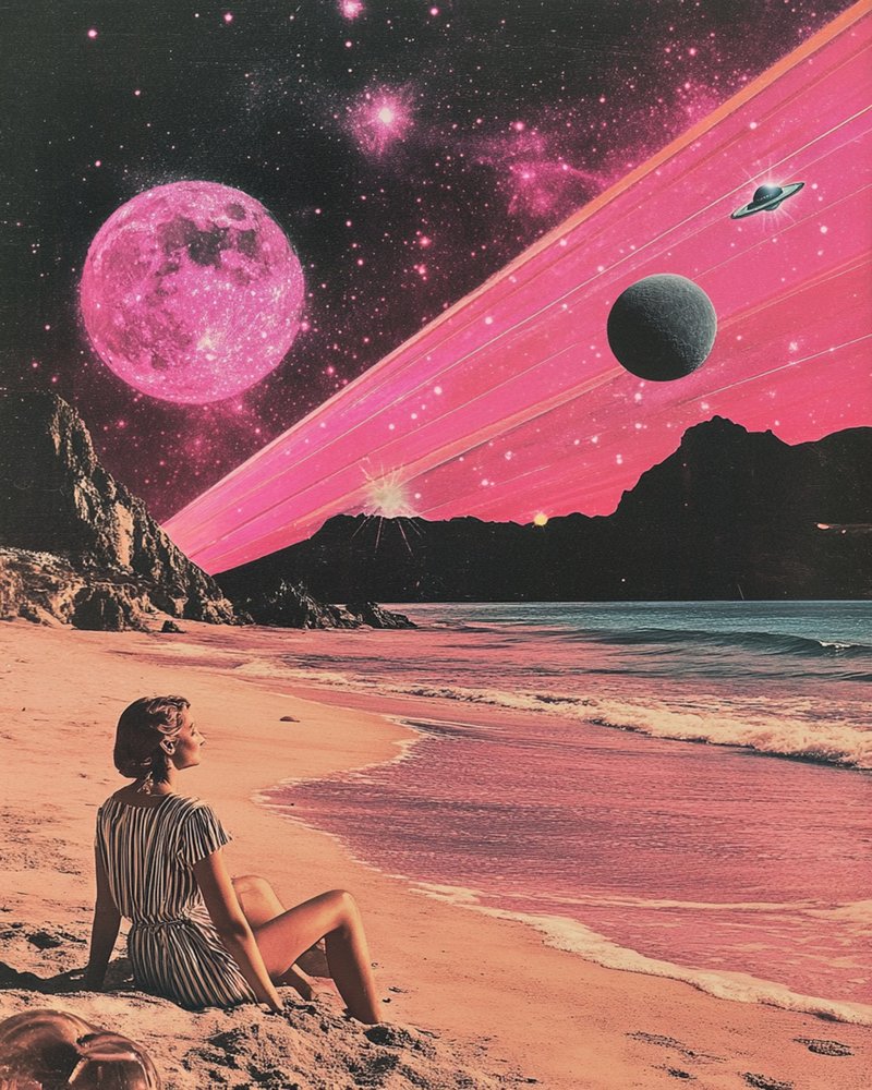 Rosa kosmiska stranden av Samantha Hearn