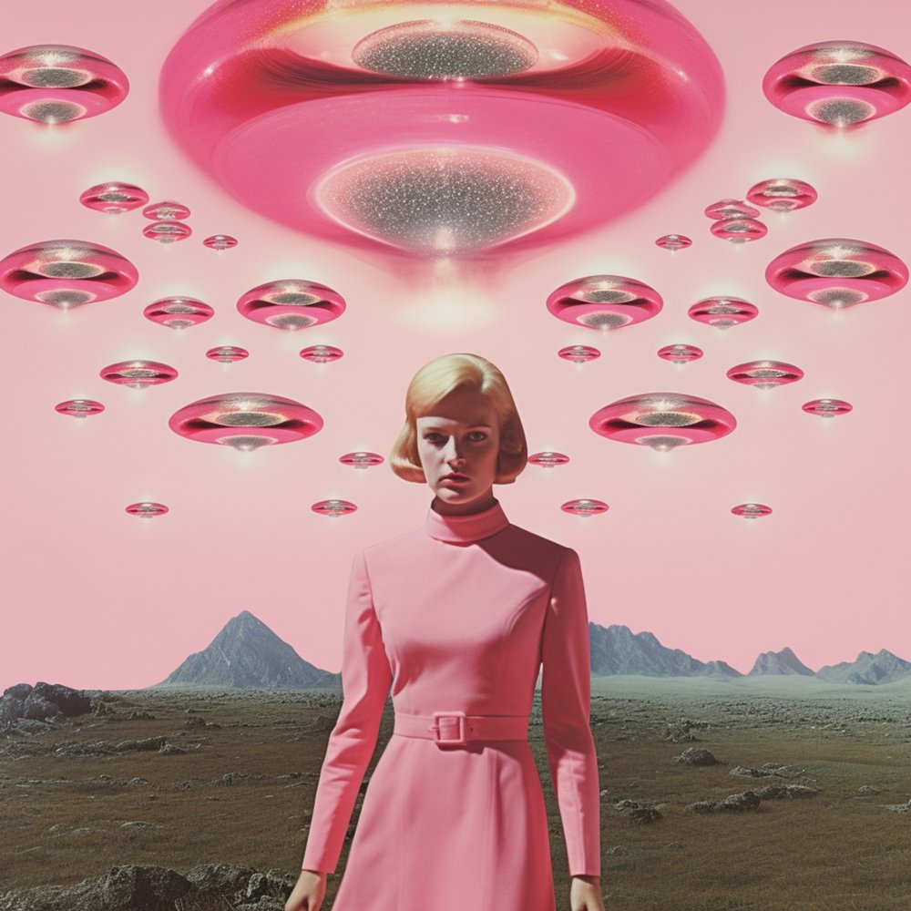 Invasionen av rosa UFO:n av Samantha Hearn