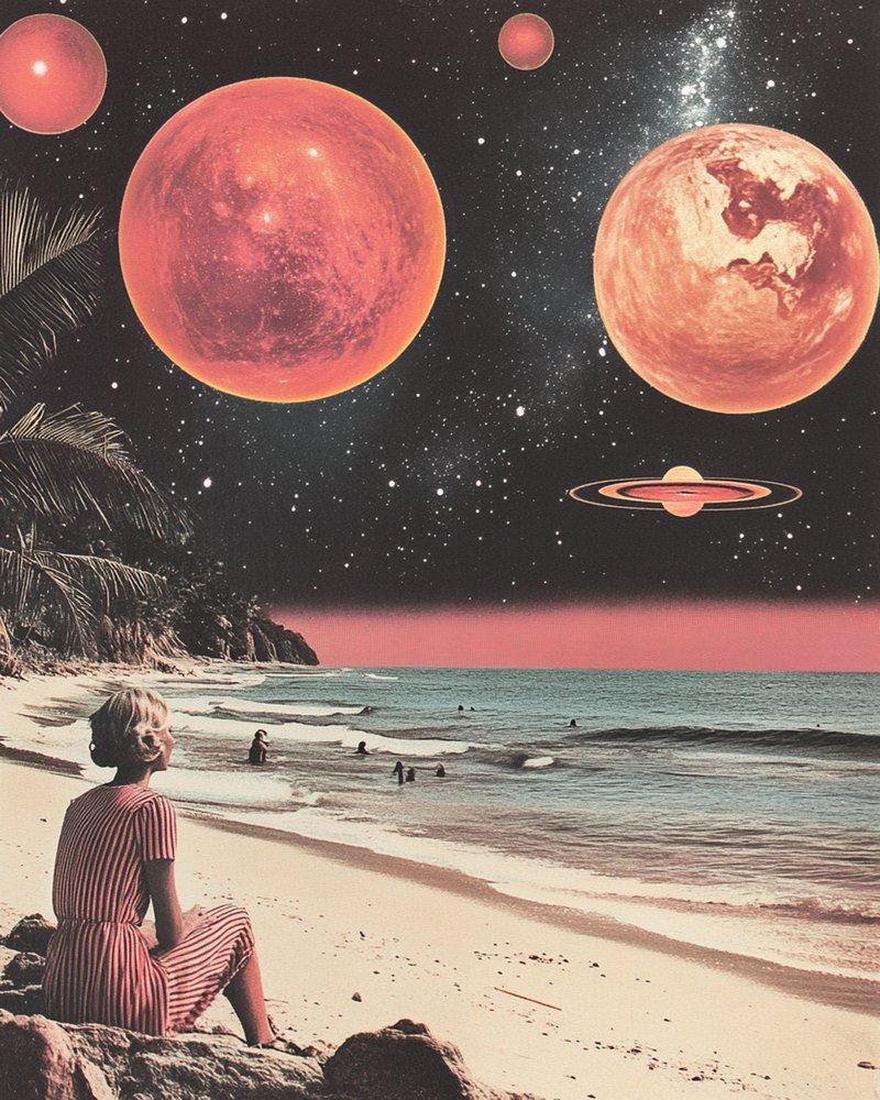 Retro Space Beach av Samantha Hearn