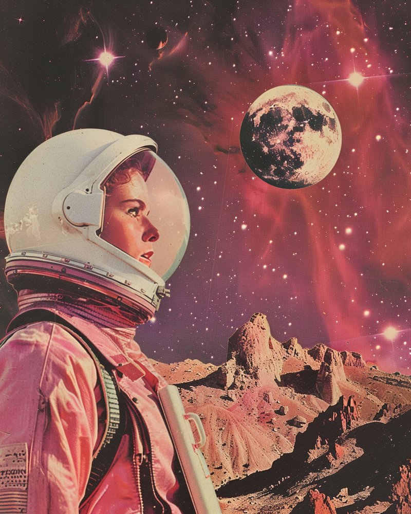 Retro Space Explorer av Samantha Hearn