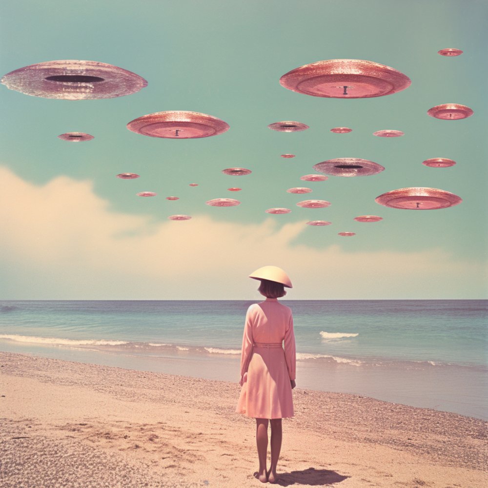 UFO:n över Pastel Beach av Samantha Hearn
