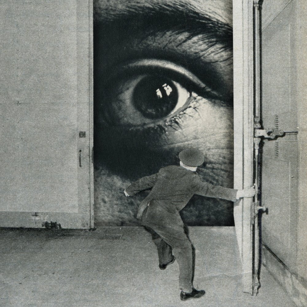 En surrealistisk blick bortom dörren av Sammy Slabbinck