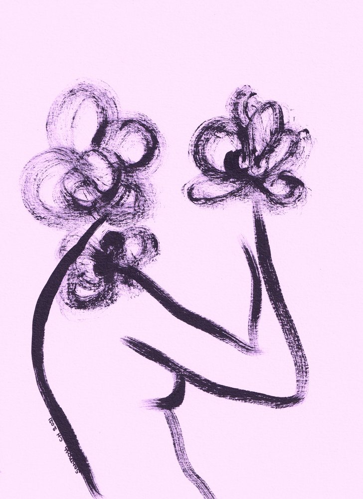 Abstrakt naken blomma av Santhosh ch