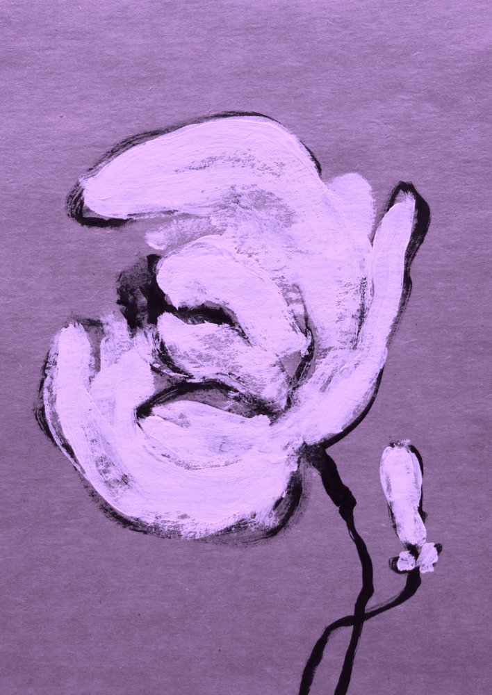Abstrakt lila blomning av Santhosh ch