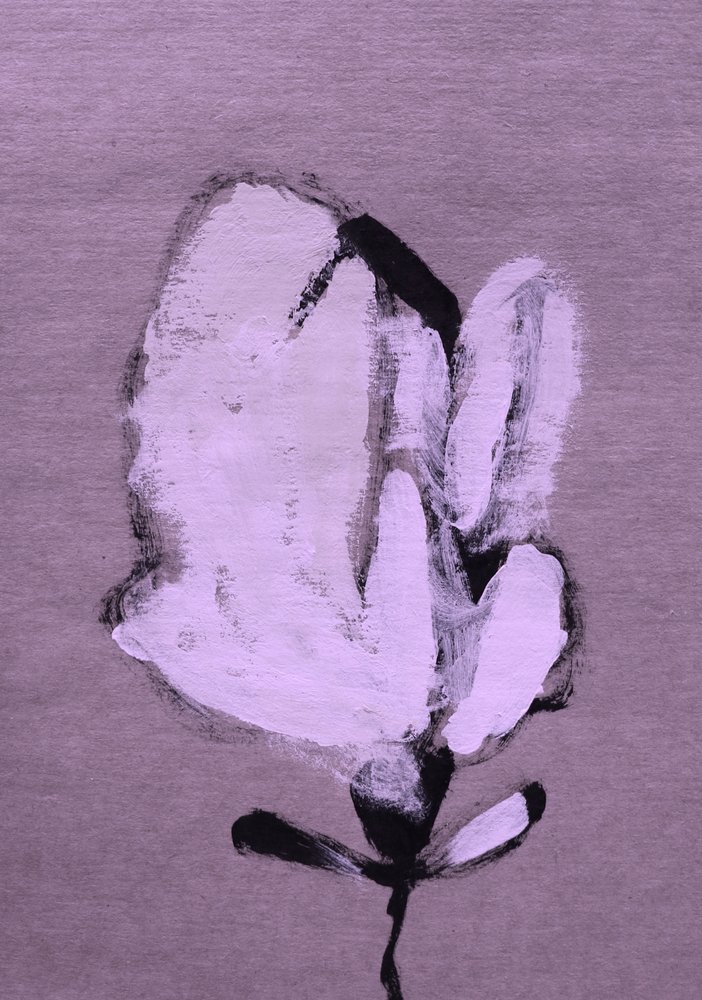 Abstrakt vit blomma av Santhosh ch