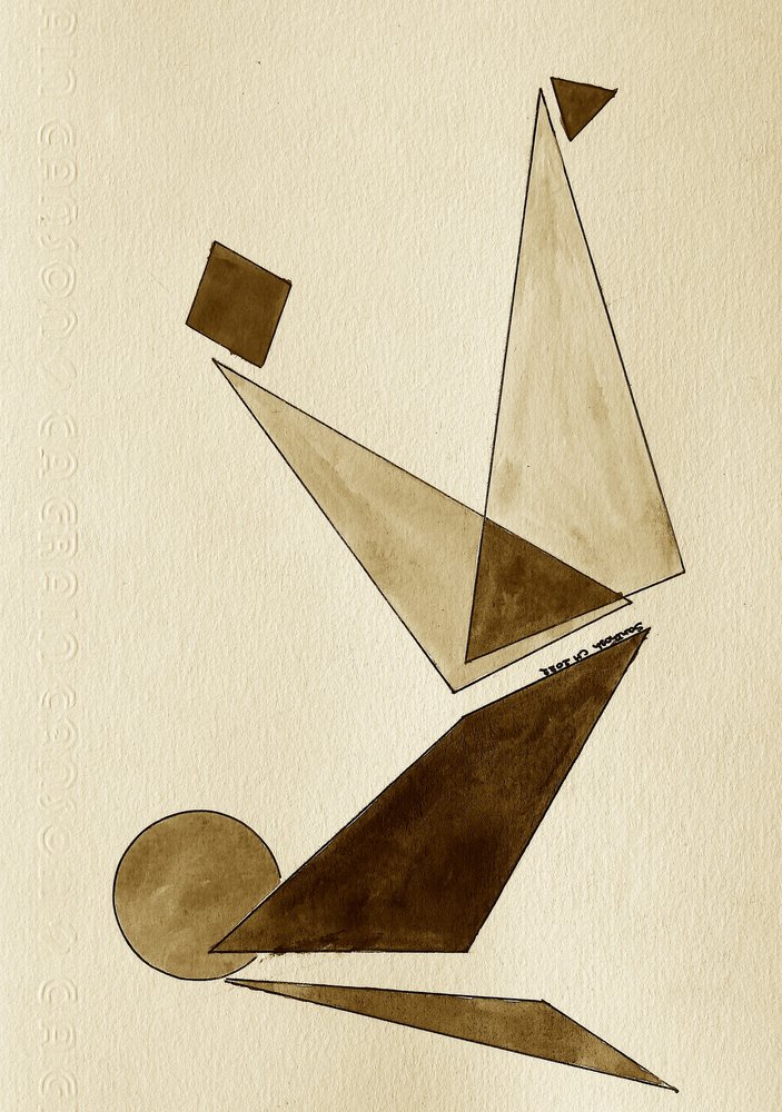 Balanserande geometrisk figur av Santhosh ch
