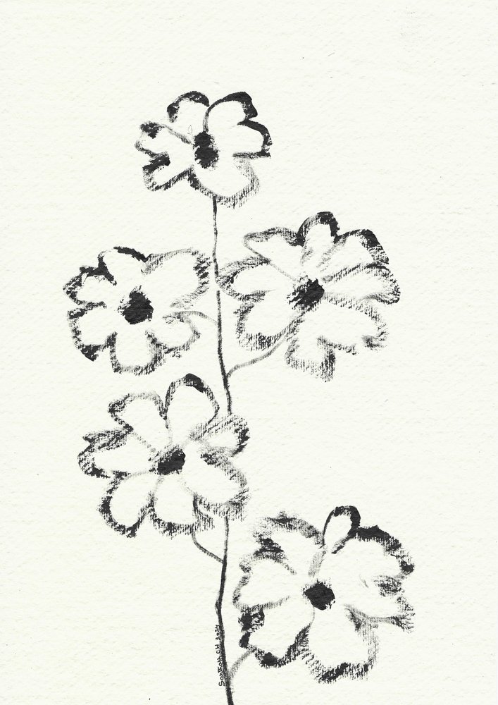 Blomsterskiss i kol av Santhosh ch