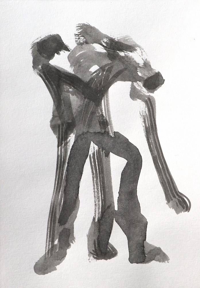 Dynamiska tuschfigurer av Santhosh ch