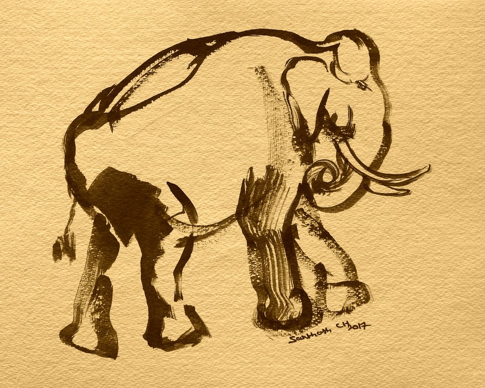 Elegant bläckelefant av Santhosh ch